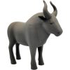 Wildebeest Yak Miniature – Stylized Animal Figurine for Displays, Dioramas, and Educational Decor – 3D Printed in Canada — 3D Printed Collectible by 3DCentral
