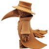 The Doctor Owl Figurine – Fantasy Plague Doctor Bird Statue – Steampunk Owl Miniature with Coat & Beak Mask – Display or Paint Model – 3D Printed in Canada — 3D Printed Collectible by 3DCentral