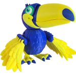 Articulated Toucan Bird Figurine