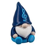 Treble Gnome Figurine – Cute Music Lover with Treble Clef Hat – Shelf Sitter Décor for Musicians, Teachers, and Gnome Collectors