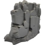 Rocky Outcropping Terrain Piece – 3D Printed Miniature Scenery