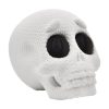 Knitted Skull Figurine – Cozy Textured Skull Decor with Plush-Inspired Look for Desk or Shelf Display – 3D Printed in Canada — 3D Printed Collectible by 3DCentral