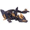Galaxy Lunar Winged Articulating Dragon – Celestial-Themed Figurine for Teens and Adults – Fantasy Desk Accessory for Decorative Display and Collection – 3D Printed in Canada — 3D Printed Collectible by 3DCentral