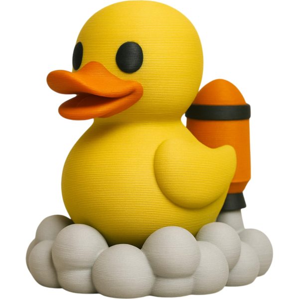Figurine canard jet pack – aventure spatiale