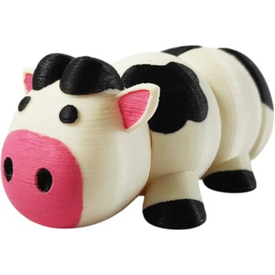 Cute Articulated Cow Figurine – 3D Printed in Canada — 3D Printed Collectible by 3DCentral