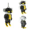 Urban Vibes Koala Articulated Keychain (Pack of 3) – Poseable Mini Streetwear Animal Key Ring with Hoodie & Shades for Swag Bags & Kawaii Gifts – 3D Printed in Canada — 3D Printed Collectible by 3DCentral