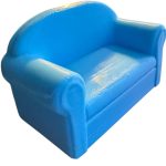 Mini Leather-Style Couch