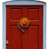 Hallowed Hush Pumpkin Door Knocker – Spooky Halloween Skeleton Wall Décor Prop with No Screws or LED – Creepy Jack-o'-Lantern Display for Haunted Entryways – 3D Printed in Canada — 3D Printed Collectible by 3DCentral