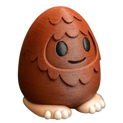 Bigfoot Egg Figurine – Cute Forest Creature Eggling Style Collectible Display for Desk, Shelf or Gift – Cryptid-Inspired Decor for Teens & Adults – 3D Printed in Canada — 3D Printed Collectible by 3DCentral