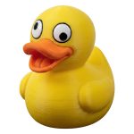 Derpy Duck Figurine – Funny Yellow Duck Collectible with Goofy Face, Quirky Desk Companion & Shelf Decor