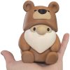 Brown Bear Gnome Figurine – Cozy Woodland Gnome in Bear Costume for Desk, Shelf or Collectible Display – 3D Printed in Canada — 3D Printed Collectible by 3DCentral