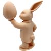 Tuxedo Easter Bunny Figurine Holding Egg – Festive Rabbit Decoration for Spring Displays & Easter Centerpieces – 3D Printed in Canada — 3D Printed Collectible by 3DCentral