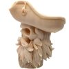 Bearded Pirate Skull Statue – Tricorn Hat Skull Bust with Flowing Beard, Nautical Gothic Décor for Shelf or Collector Display – 3D Printed in Canada — 3D Printed Collectible by 3DCentral