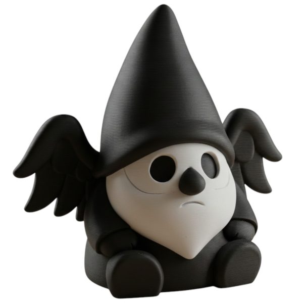Figurine de gnome ange hanté