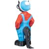 Khar’loseth “Carlos” Urban Kaiju Figurine – 3D Printed Monster in Overalls with Cap – Designer Shelf Display for Collectors, Teens & Adults – 3D Printed in Canada — 3D Printed Collectible by 3DCentral