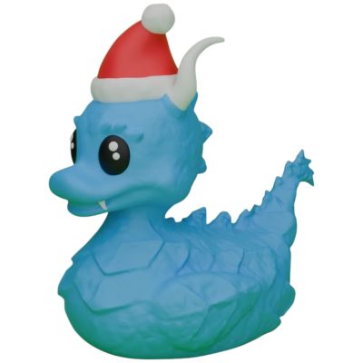 Dragon Duck Figurine with Santa Hat & Horns – Festive Fantasy Holiday Collectible for Display – 3D Printed in Canada — 3D Printed Collectible by 3DCentral