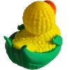 Corn Duck Figurine - Funny Rubber Duck Collectible - Farmhouse Kitchen Decor - Unique Fall & Thanksgiving Decoration - 4x4 Duck & Cruise Ship Hiding Duck - Cute Corn Cob Design – 3D Printed in Canada — 3D Printed Collectible by 3DCentral