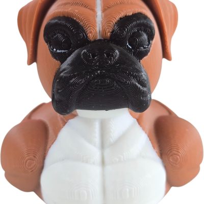 Boxer Dog Duck Figurine – Funny Off-Road Rubber Duck for Duck Duck 4x4, Dashboard Ducks, Vehicle Dashboard Ornament Gift, Cruise Duck Hider, Collectible Puppy Duck – 3D Printed in Canada (Small) — 3D Printed Collectible by 3DCentral