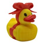 Gift-Wrapped Duck Figurine – Fun Holiday or Birthday Desk Decoration, Collectible Rubber Duck-Inspired Ornament