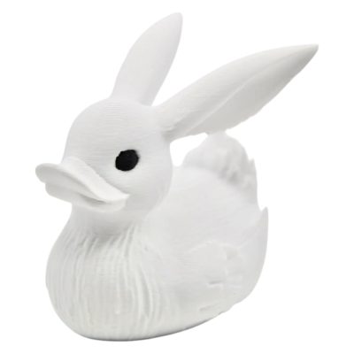 Rabbit Duck Figurine – Quirky Collectible Animal Sculpture, Funny Duck Bunny Novelty Decor, Unique Gift Idea for Animal Lovers – 3D Printed in Canada — 3D Printed Collectible by 3DCentral