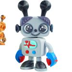Cute Articulated Baby Robot Figurine with Big Eyes