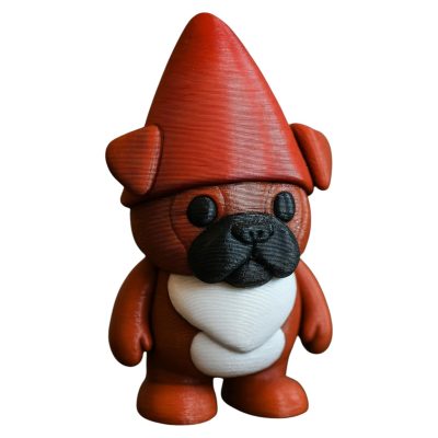 Boxer Dog Gnome Figurine – Funny Garden Gnome Decor for Dog Lovers, Indoor or Outdoor Shelf Display, Collectible Pug-Inspired Statue – 3D Printed in Canada — 3D Printed Collectible by 3DCentral