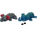 Articulated Elephant Figurine – Cute & Poseable Elephant Desk Buddy for Decor & Gifting – 3D Printed in Canada — 3D Printed Collectible by 3DCentral