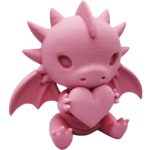 Cute Sitting Dragon with Heart