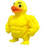 Muscular Duck Figurine – Gym-Themed Desk Collectible – Funny Fitness Gift