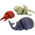 Happy Beetles Pack of 3 – Articulated Insect Collectible Figurines