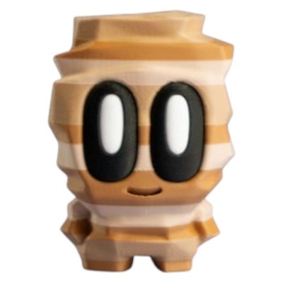 Layered Blob Rock – Collectible Figurine | Strata-Inspired Desk Toy, Geology Shelf Collectible, Novelty Gift – 3D Printed in Canada — 3D Printed Collectible by 3DCentral