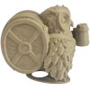 The Friar Owl Figurine – Fantasy Owl with Ale Tankard & Barrel Backpack – Owls & Dragons Collection – Paintable Miniature Display Figure – 3D Printed in Canada — 3D Printed Collectible by 3DCentral