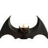 Gothic Bat Candle Holder for LED Tealights – Unique Spooky Home Decor Accent for Halloween or Year-Round Display – 3D Printed in Canada — 3D Printed Collectible by 3DCentral