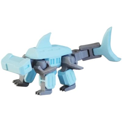Hammerhead Melee Mecha – DIY Sci-Fi Robot Model Kit for Display & Collectors, Articulated Snap-Fit Assembly Figure – 3D Printed in Canada — 3D Printed Collectible by 3DCentral