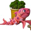 Adorable Articulated Shark Baby Figurine – Poseable Collectible Sea Creature for Desk Display or Posing – Cute Ocean Animal Sculpture for Teens & Adults – 3D Printed in Canada — 3D Printed Collectible by 3DCentral