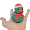 Mistletoe Duck Figurine – Santa Hat & Scarf – Christmas Desk Decoration or Holiday Collectible – 3D Printed in Canada — 3D Printed Collectible by 3DCentral