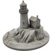 Lighthouse on The Rocks Miniature – Coastal Beacon Terrain Piece for Tabletop Games & Dioramas – 3D Printed in Canada — 3D Printed Collectible by 3DCentral