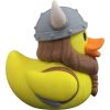 Braided Beard Viking Duck Figurine – Nordic Rubber Duck with & Horned Helmet Viking Decor, Funny Collectible Display for Desk, Bath, or Shelf – 3D Printed in Canada — 3D Printed Collectible by 3DCentral
