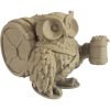 The Friar Owl Figurine – Fantasy Owl with Ale Tankard & Barrel Backpack – Owls & Dragons Collection – Paintable Miniature Display Figure – 3D Printed in Canada — 3D Printed Collectible by 3DCentral