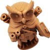 The Scholar Owl Figurine – Fantasy Owl with Scrolls, Satchels & Books – Owls & Dragons Collection – Paintable Academic Sculpture – 3D Printed in Canada — 3D Printed Collectible by 3DCentral