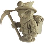 The Treasure Hunter Owl Figurine – Fantasy Explorer with Pickaxe