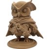 Owl Navigator Figurine with Compass & Satchel – Fantasy Owl Display Piece – 3D Printed in Canada — 3D Printed Collectible by 3DCentral