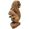 Wood Carved-Style Squirrel Figurine – Curled Tail 3D Printed Forest Animal Sculpture for Nature Decor, Gifts & Rustic Displays – 3D Printed in Canada — 3D Printed Collectible by 3DCentral