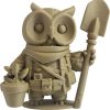 The Botanist Owl Figurine – Fantasy Owl Statue with Garden Tools & Plant Pot – Owls & Dragons Collection – for Painting, Display, or Gifting – 3D Printed in Canada — 3D Printed Collectible by 3DCentral