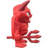Poseable Devil Figurine – Red Demon Character with Wings and Trident for Shelf Display, Desk Toy, or Halloween Collectible – Spooky Hell-Themed Decor – 3D Printed in Canada — 3D Printed Collectible by 3DCentral