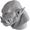 Orc Bust Sculpture – Fantasy Monster Head Figurine for Display, Painting, or RPG Inspiration – Grim Orc Decor Model – 3D Printed in Canada — 3D Printed Collectible by 3DCentral