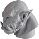 Orc Bust Sculpture