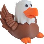 Eagle Duck Figurine – Funny Dashboard & Desk Décor – Quirky Collectible – 3D Printed in Canada — 3D Printed Collectible by 3DCentral