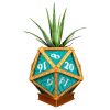Arcane D20 Dice Planter – Magic-Themed Succulent Pot for Desk or Shelf – 3D Printed in Canada — 3D Printed Collectible by 3DCentral