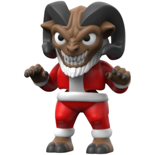 Christmas Krampus Figurine in Santa Suit